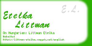 etelka littman business card